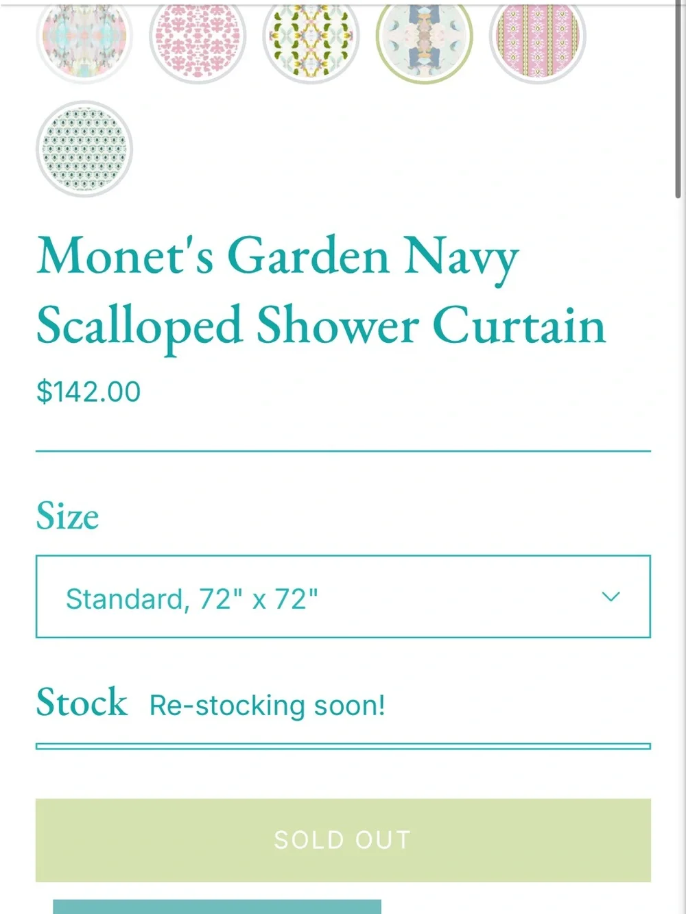 Laura Park Scalloped Shower Curtain